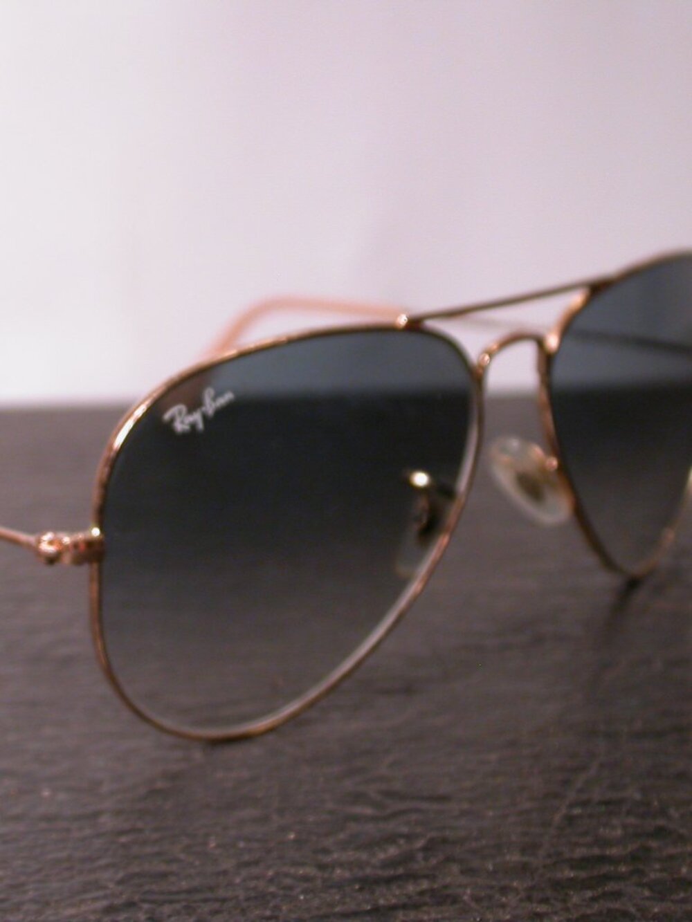 Ray Ban Gold Aviator Sporty Shades Sunglasses ITALY RB3025 FRAME ONLY
